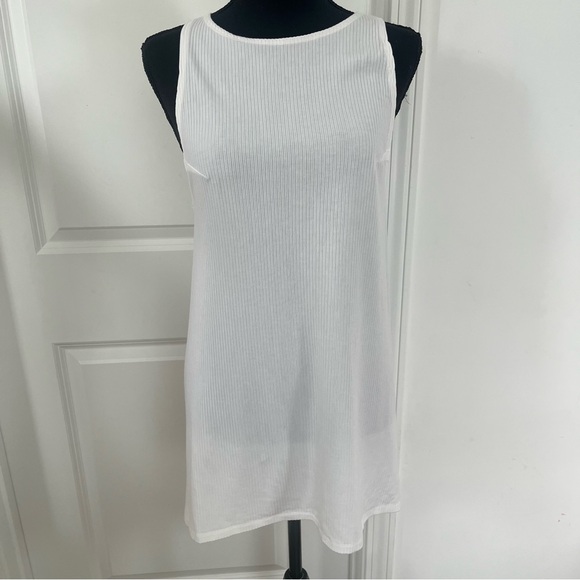 Reformation Dresses & Skirts - Reformation Mini Ribbed‎ Dress White Sz XS